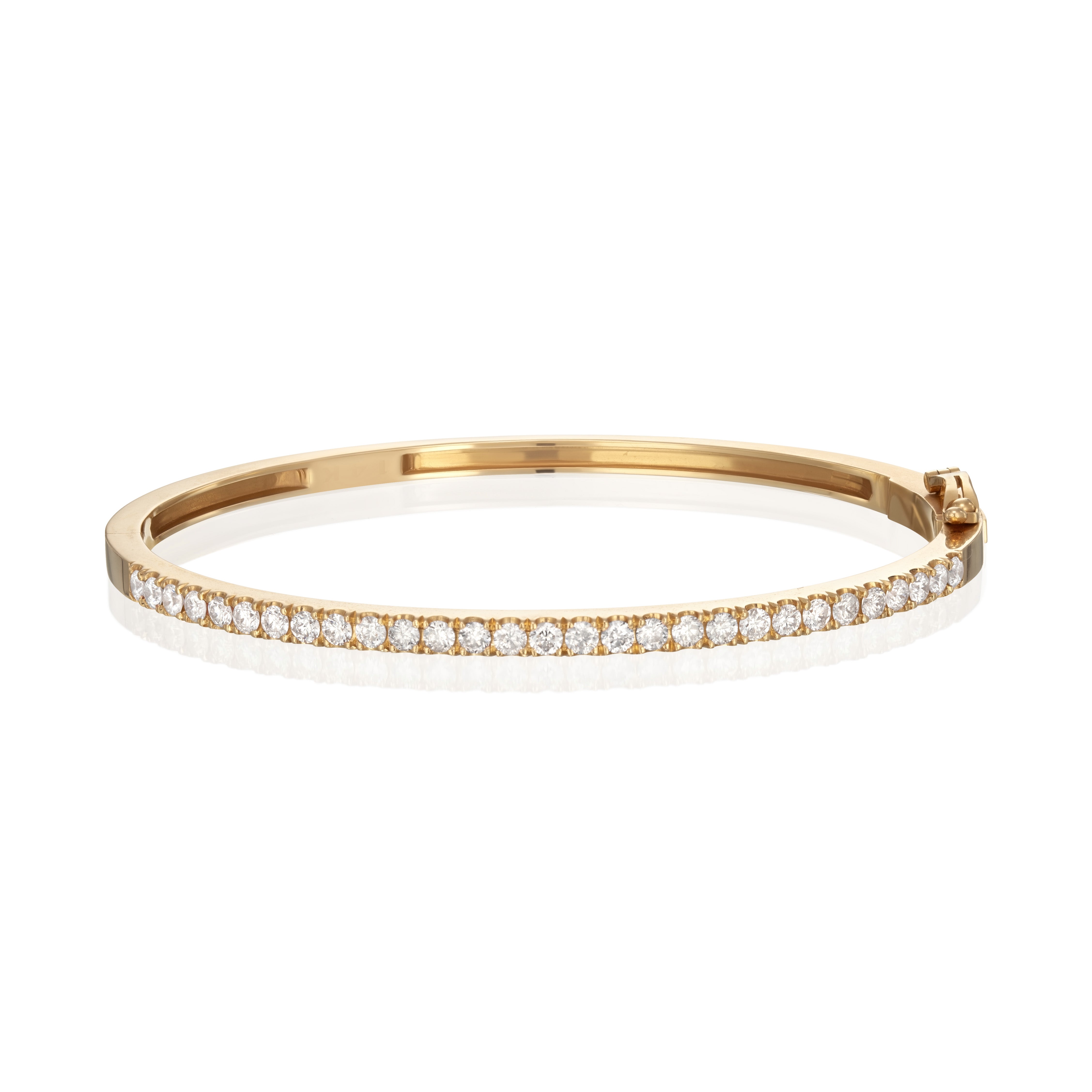 Diamond tennis bangle
