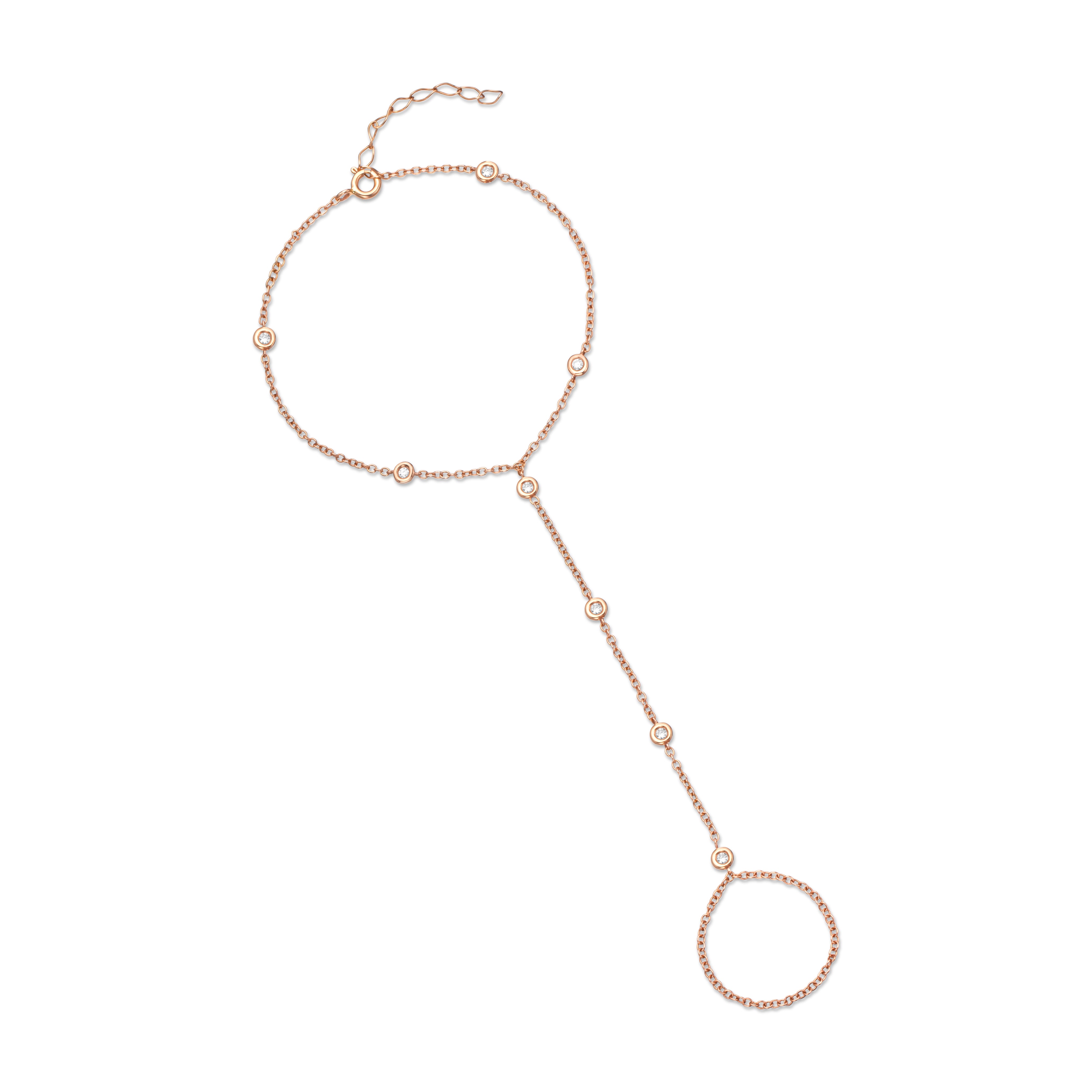 8 Diamond hand chain