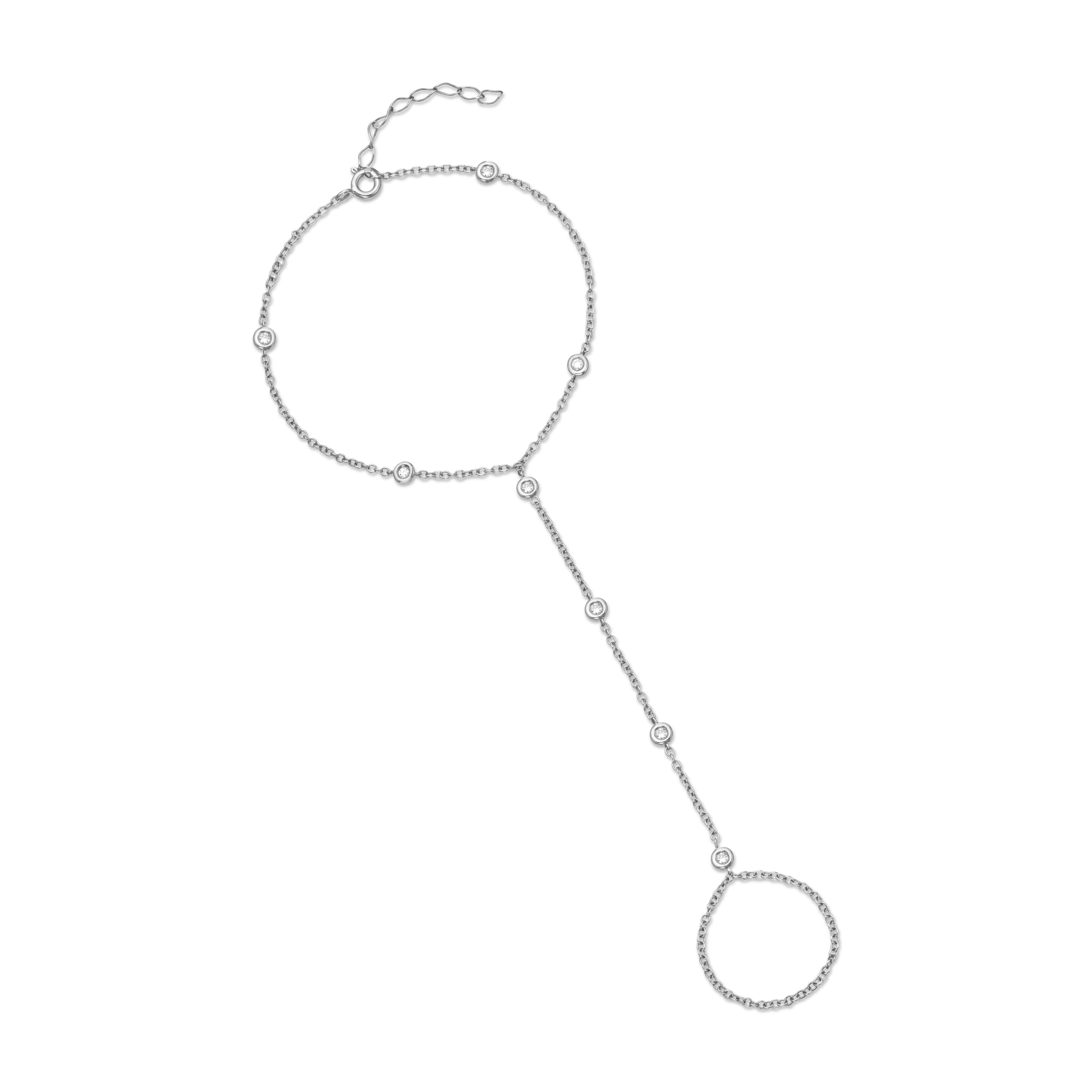 8 Diamond hand chain