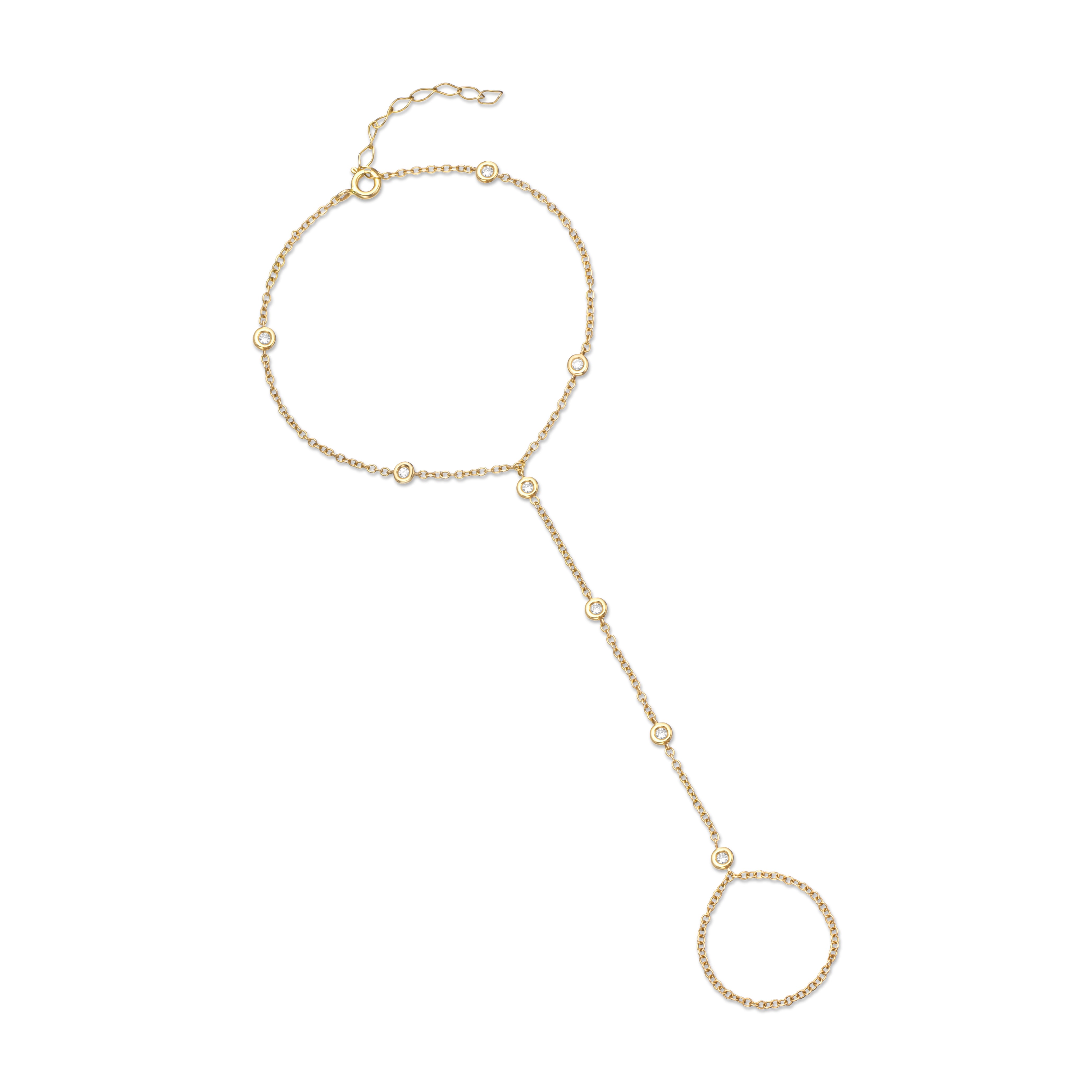 8 Diamond hand chain