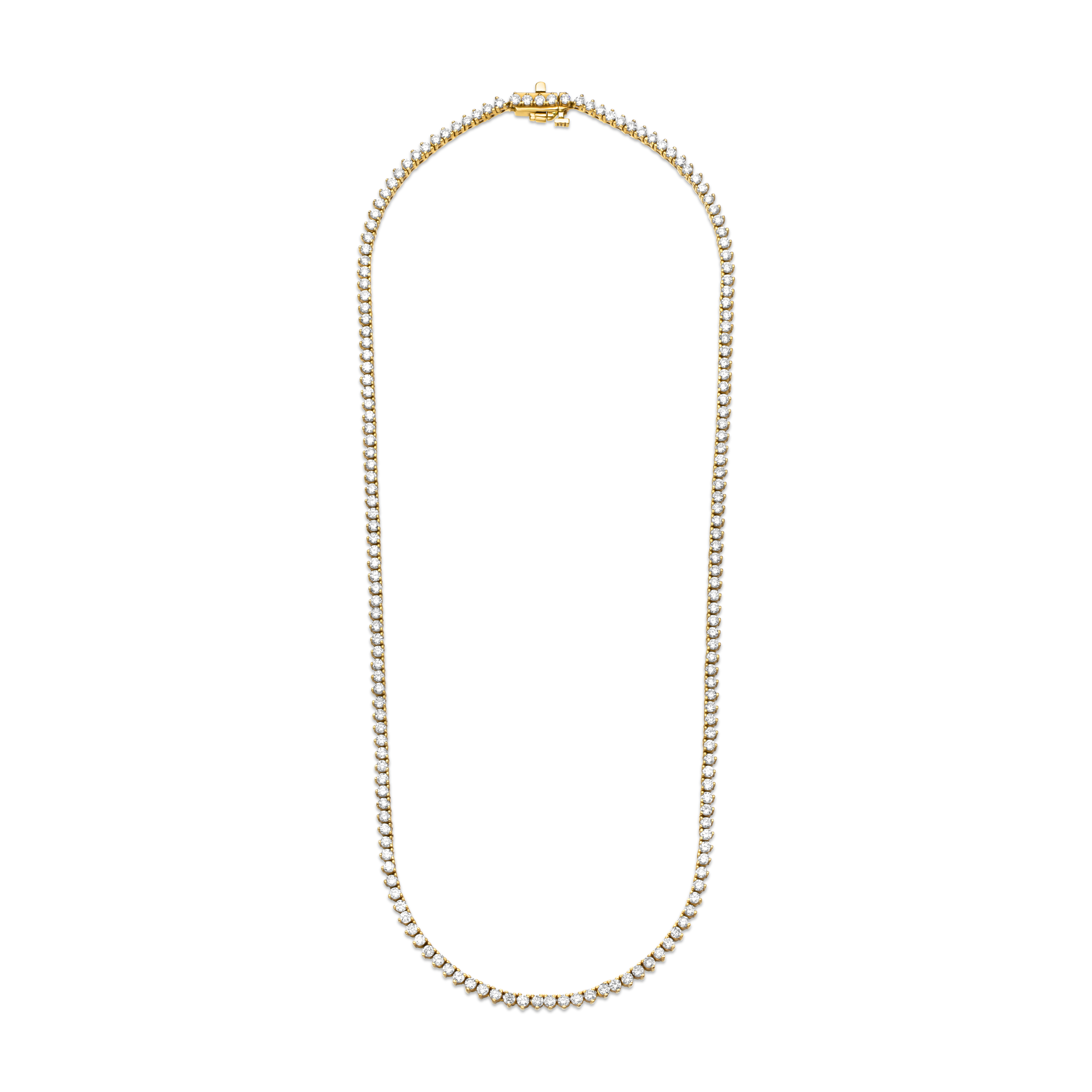 Prong tennis necklace