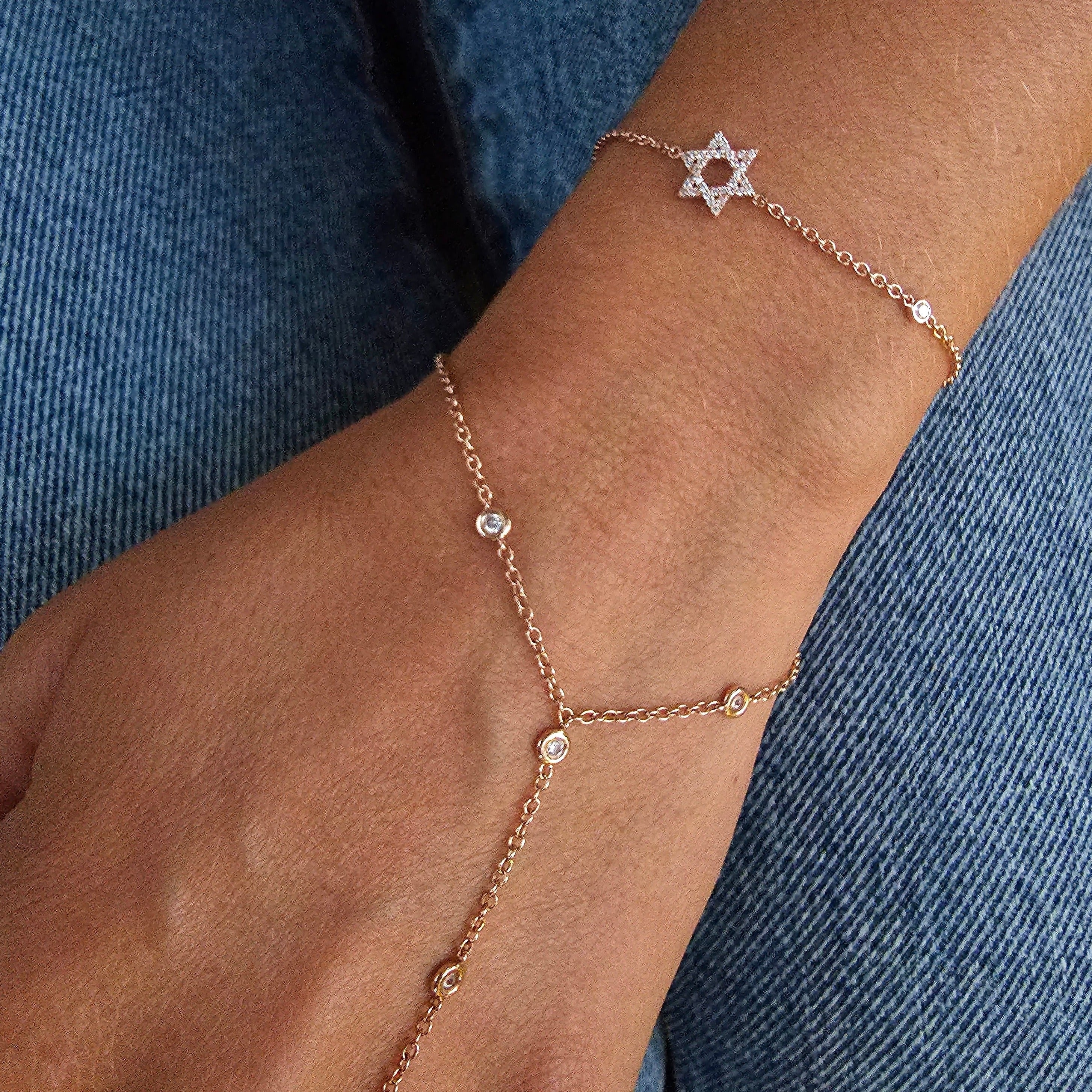 Star of david bracelet